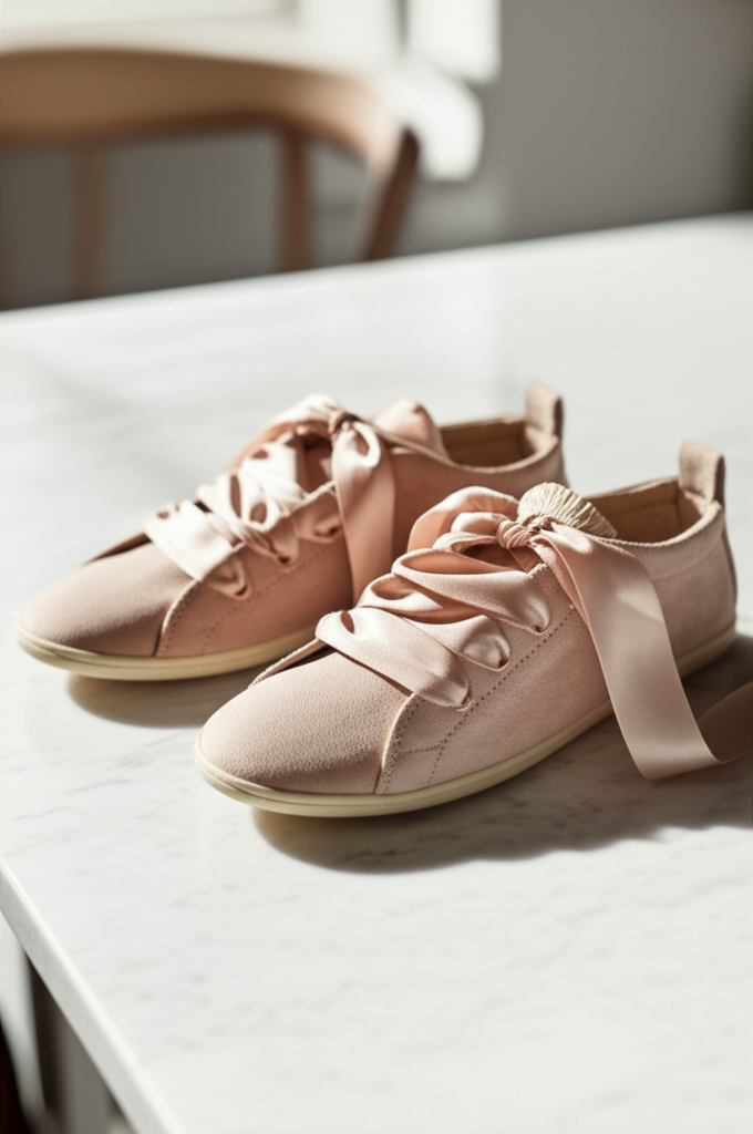 Editorial product photo for: The Ballet Sneaker: Why Sleek Is Replacing Chunky in 2026